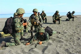 Binh sỹ Philippines tham gia một cuộc tập trận. (Ảnh: AFP/TTXVN)