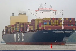 Tàu chở container MCS Aries. (Ảnh: IRNA/TTXVN)