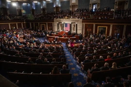 Tàn cảnh một phiên họp Hạ viện Mỹ ở Washington, DC. (Ảnh: THX/TTXVN)