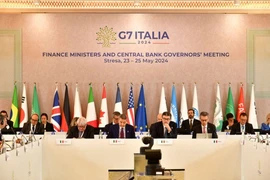 Hội nghị các Bộ trưởng Tài chính và Thống đốc Ngân hàng Trung ương G7 tại thành phố Stresa, miền Bắc Italy. (Nguồn: Kyodo)