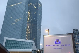 Trụ sở Ngân hàng Trung ương châu Âu (ECB) ở Frankfurt am Main, Đức. (Ảnh: AFP/TTXVN)