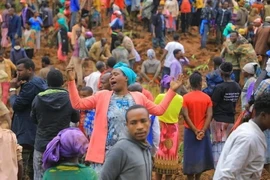 Hiện trường vụ lở đất tại Gofa, miền Nam Ethiopia ngày 22/7/2024. (Ảnh: THX/TTXVN)