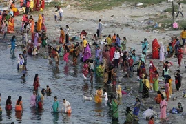 Lễ hội Jitiya Vrat là một trong những lễ hội quan trọng của người theo đạo Hindu. (Nguồn: Hindustan Times/Getty Images)