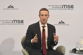 Giám đốc điều hành (CEO) Công ty Meta Mark Zuckerberg phát biểu tại một hội nghị ở Munich, Đức. (Ảnh: AFP/TTXVN)