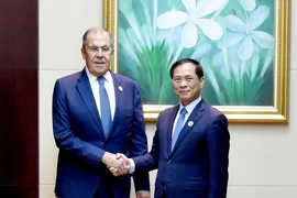 Phó thủ tướng, Bộ trưởng Ngoại giao Bùi Thanh Sơn gặp Ngoại trưởng Nga Lavrov. (Nguồn: Báo Thanh niên)