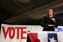 Phó Tổng thống Mỹ Kamala Harris trong cuộc vận động tranh cử ở Scranton, Pennsylvania, ngày 4/11/2024. (Ảnh: Reuters/TTXVN)