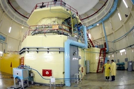 Lò phản ứng hạt nhân tại Viện nghiên cứu hạt nhân. (Ảnh: Quang Nhựt/TTXVN)