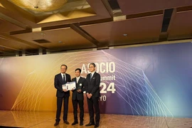 Học viện Công nghệ Bưu chính viễn thông giành Giải thưởng Giáo dục Số tại ASOCIO DX Award 2024. (Ảnh: VINASA)