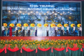 Hải Phòng khai trương Dự án Chính quyền số. (Ảnh: Đàm Thanh)