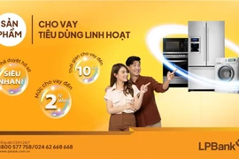 LPBank ra mắt sản phẩm Cho vay tiêu dùng linh hoạt với mức lãi suất cho vay hấp dẫn dành cho khách hàng cá nhân. (Ảnh: PV/Vietnam+)