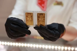 Sẽ đấu thầu 16.800 lượng vàng miếng SJC, hạ giá khởi điểm 1,1 triệu đồng. (Ảnh: Vietnam+)