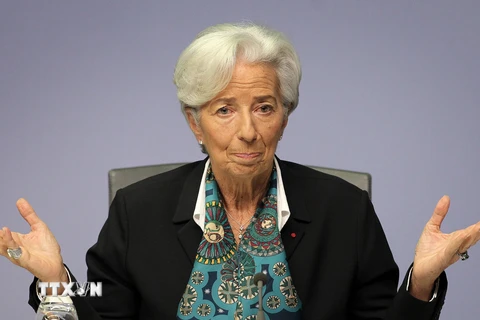 Chủ tịch ECB Christine Lagarde. (Ảnh: AFP/TTXVN)