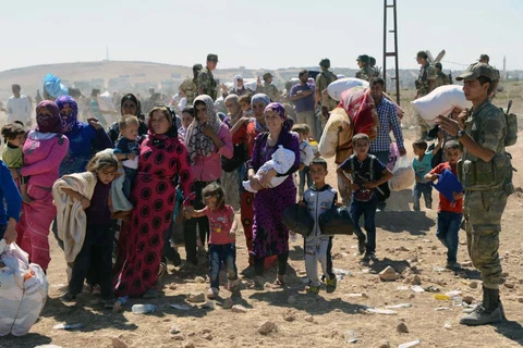 Người tị nạn Syria tại Thổ Nhĩ Kỳ. (Ảnh: AP)