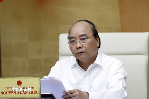 Thủ tướng Nguyễn Xuân Phúc phát biểu chỉ đạo. (Ảnh: TTXVN)
