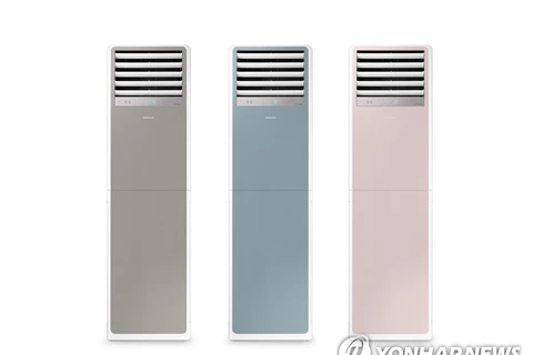 Các sản phẩm điều hòa không khí BESPOKE mới ra mắt của Samsung. (Ảnh: Yonhap)