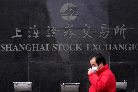 Sở giao dịch chứng khoán Thượng Hải, Trung Quốc. (Nguồn: Reuters)