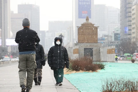 Giá rét bất thường tại Hàn Quốc, nhiệt độ giảm trung bình 10 độ C