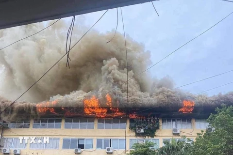 Hà Nội: Chưa xác định thiệt hại về người trong vụ cháy tại Thanh Xuân