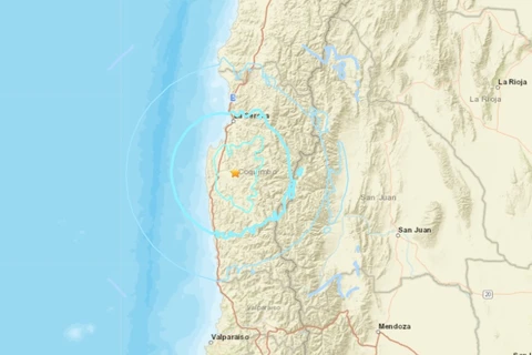 Động đất độ lớn 5,5 gây rung lắc thành phố ven biển của Chile