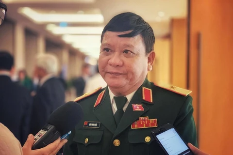 Thiếu tướng Đặng Ngọc Nghĩa, đại biểu Quốc hội tỉnh Thừa Thiên Huế. (Ảnh: Xuân Mai/Vietnam+)