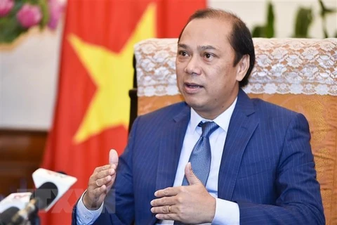 Thứ trưởng Bộ Ngoại giao, Trưởng đoàn Quan chức cấp cao Việt Nam tại ASEAN (ASEAN SOM) Nguyễn Quốc Dũng. (Nguồn: TTXVN)