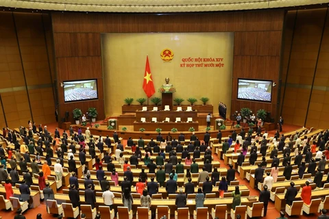 Một phiên họp của Quốc hội khóa XIV. (Nguồn: TTXVN)