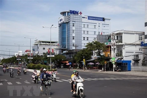 Một góc trung tâm thành phố Rạch Giá, tỉnh Kiên Giang. (Ảnh: Hồng Đạt/TTXVN)