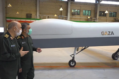 Một mẫu UAV mới của Iran. (Nguồn: AP)