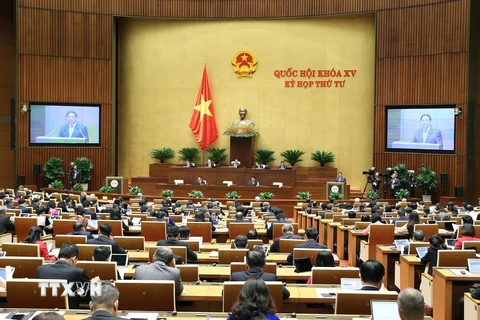 Toàn cảnh một phiên họp của Quốc hội trong Kỳ họp thứ 4. (Ảnh: Dương Giang/TTXVN)