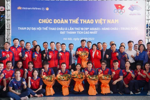 Đoàn Thể thao Việt Nam đặt chỉ tiêu giành được từ 2-5 huy chương Vàng tại đấu trường ASIAD 19. (Ảnh: Việt Anh/Vietnam+)