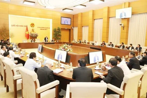 Một phiên họp của Ủy ban Thường vụ Quốc hội. (Ảnh: Trọng Đức/TTXVN)