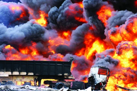 Nổ khí gas tại một khu chợ ở Nigeria, nguy cơ gây thương vong lớn