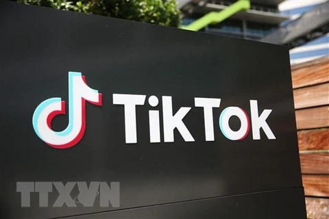 Biểu tượng TikTok. (Nguồn: AFP/TTXVN)