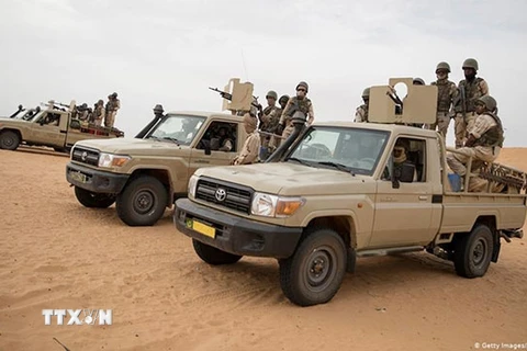 Lực lượng đặc nhiệm chống khủng bố của Niger (Ảnh: GETTY IMAGES)