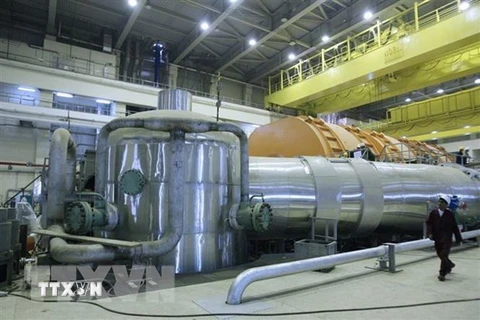 Bên trong cơ sở làm giàu urani Fordow của Iran. (Ảnh: AFP/TTXVN)