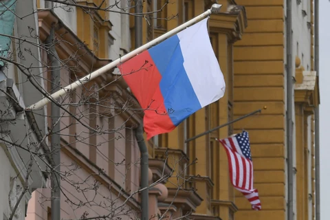 Tòa nhà Đại sứ quán Mỹ ở Moskva, Nga. (Ảnh: AFP/TTXVN)