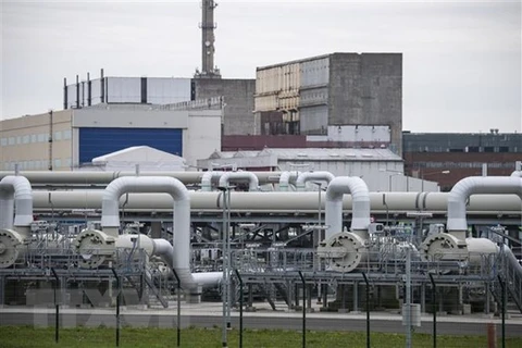 Đường ống dẫn khí đốt thuộc dự án Dòng chảy phương Bắc 2 tại Lubmin, Đức. (Ảnh: AFP/TTXVN)
