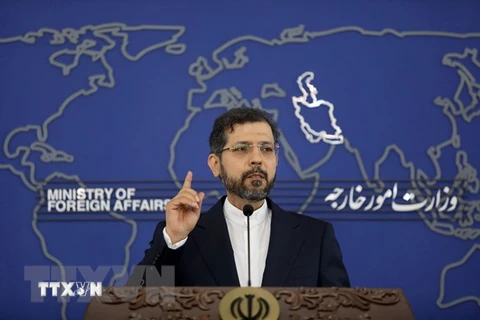 Người phát ngôn Bộ Ngoại giao Iran Saeed Khatibzadeh. (Ảnh: THX/ TTXVN) 