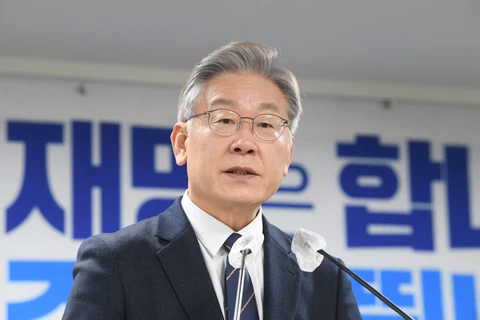Chủ tịch đảng Dân chủ đối lập Lee Jae-myung. (Ảnh: Yonhap/TTXVN) 