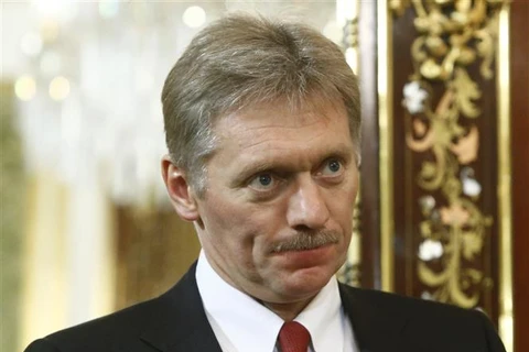 Người phát ngôn của Tổng thống Nga, ông Dmitry Peskov, tại một cuộc họp ở thủ đô Moskva. (Ảnh: AFP/TTXVN)