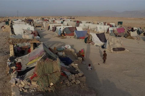 Khu lều tạm của người tị nạn ở Mazar-i-Sharif, thủ phủ tỉnh Balkh (Afghanistan), ngày 31/7/2021. (Ảnh: THX/TTXVN)