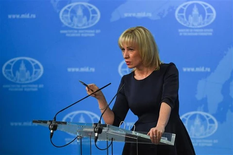 Người phát ngôn Bộ Ngoại giao Nga Maria Zakharova nằm trong danh sách trừng phạt của Mỹ. (Ảnh: AFP/TTXVN)