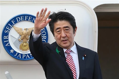 Ông Abe Shinzo, khi đương nhiệm Thủ tướng Nhật Bản, tháng 4/2015. (Ảnh: AFP/TTXVN)
