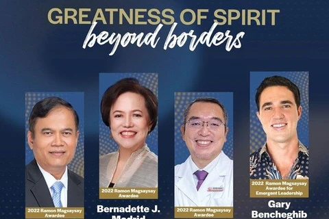 Các chủ nhân của giải thưởng Ramon Magsaysay năm nay. (Nguồn: news.abs-cbn.com)