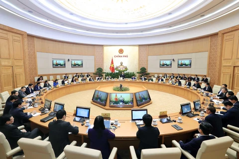 Thủ tướng Nguyễn Xuân Phúc chủ trì Phiên họp Chính phủ thường kỳ tháng 12/2019. (Ảnh: Thống Nhất/TTXVN)