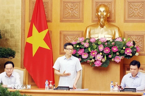 Phó Thủ tướng Chính phủ Vũ Đức Đam phát biểu. (Ảnh: Nguyễn Dân/TTXVN)