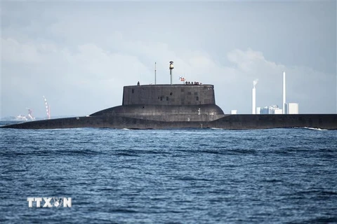 Tàu ngầm Dmitry Donskoy của Nga. (Ảnh minh họa: AFP/ TTXVN)
