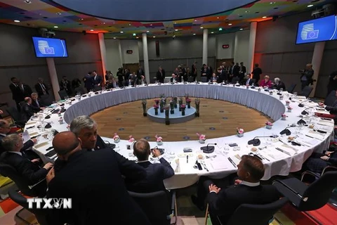 Toàn cảnh cuộc họp không chính thức các nhà lãnh đạo Liên minh châu Âu ở Brussels, Bỉ, ngày 28/5/2019. (Ảnh: AFP/ TTXVN)
