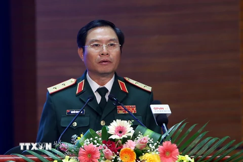 Trung tướng Nguyễn Tân Cương, Phó Tổng Tham mưu trưởng Quân đội Nhân dân Việt Nam. (Ảnh: Dương Giang/TTXVN)