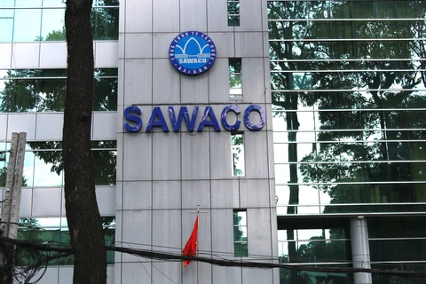 Trụ sở SAWACO, đơn vị liên quan đến việc chuyển nhượng đất công tại 360 Xa lộ Hà Nội. (Ảnh: Trần Xuân Tình/TTXVN)